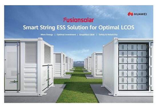 Huawei Fusionsolar 1.075 MWh storage capacity